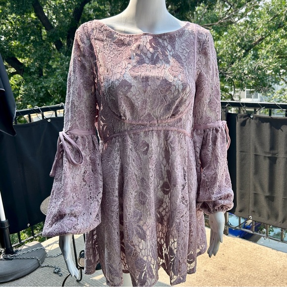 FREE PEOPLE RUBY LACE DRESS SMALL - Picture 5 of 10